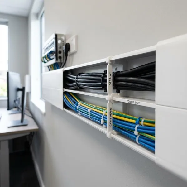 netzwerkkabel und stromkabel zusammen verlegen