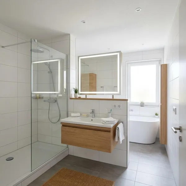 Wo Steckdosen im Badezimmer erlaubt sind