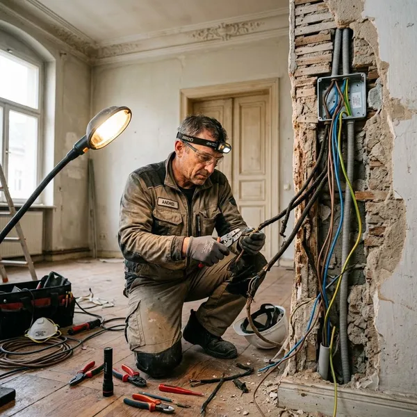stromkabel verlegen altbau