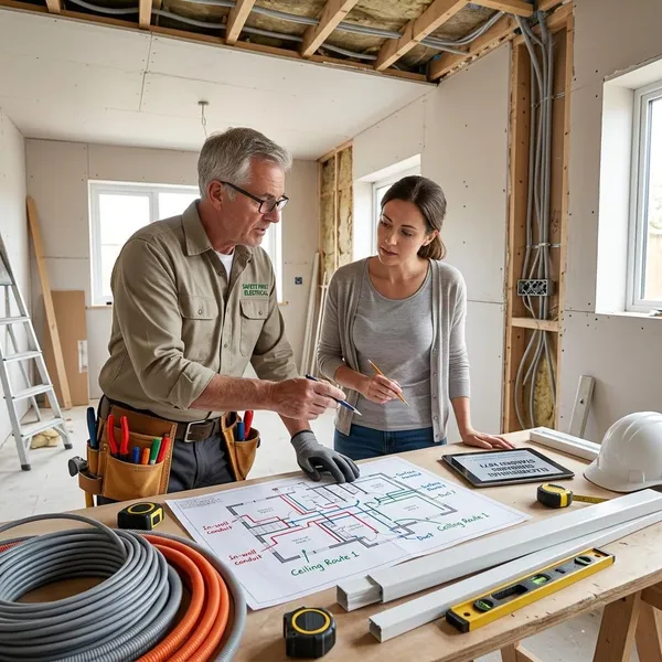 Wie Stromleitungen in der Wand verlegt werden